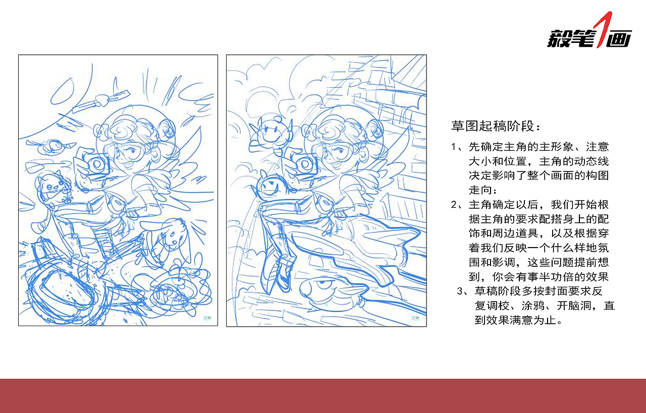 【漫画微课堂】封面海报绘制技巧（图ZODE5Nzc1NDQ=） - 艺术插画 - 站酷设计师秦毅策画原创素材 - 站酷ZCOOL