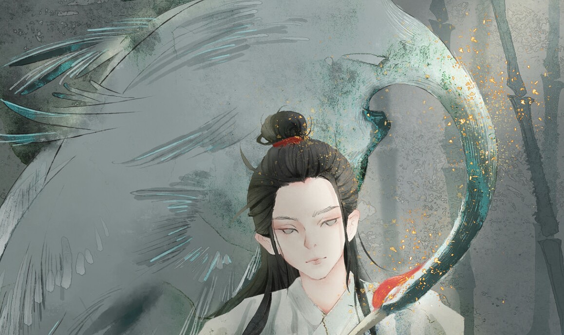鹤（图ZMTY3MDMyNDQ4） - 艺术插画 - 站酷设计师既明JM原创素材 - 站酷ZCOOL