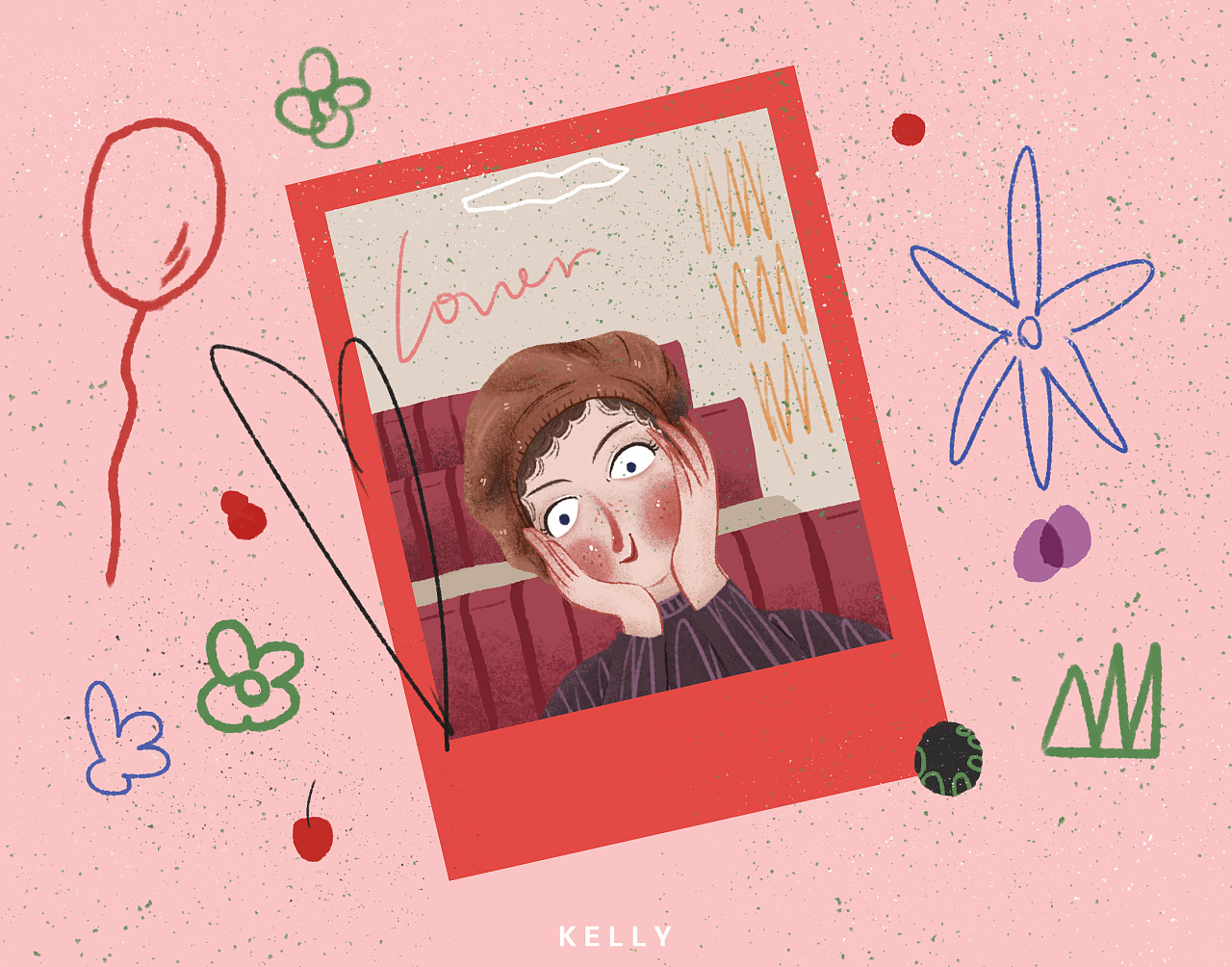 《我与拍立得的九天》|插画|创作习作|kkkkkelly11 - 原创作品 - 站酷