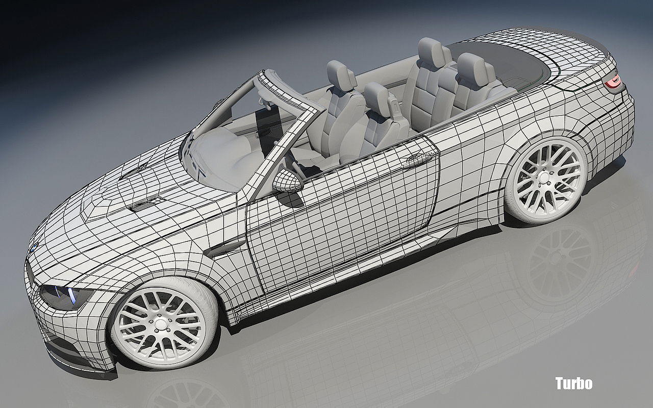 BMW M3-convertible E93 建模练习