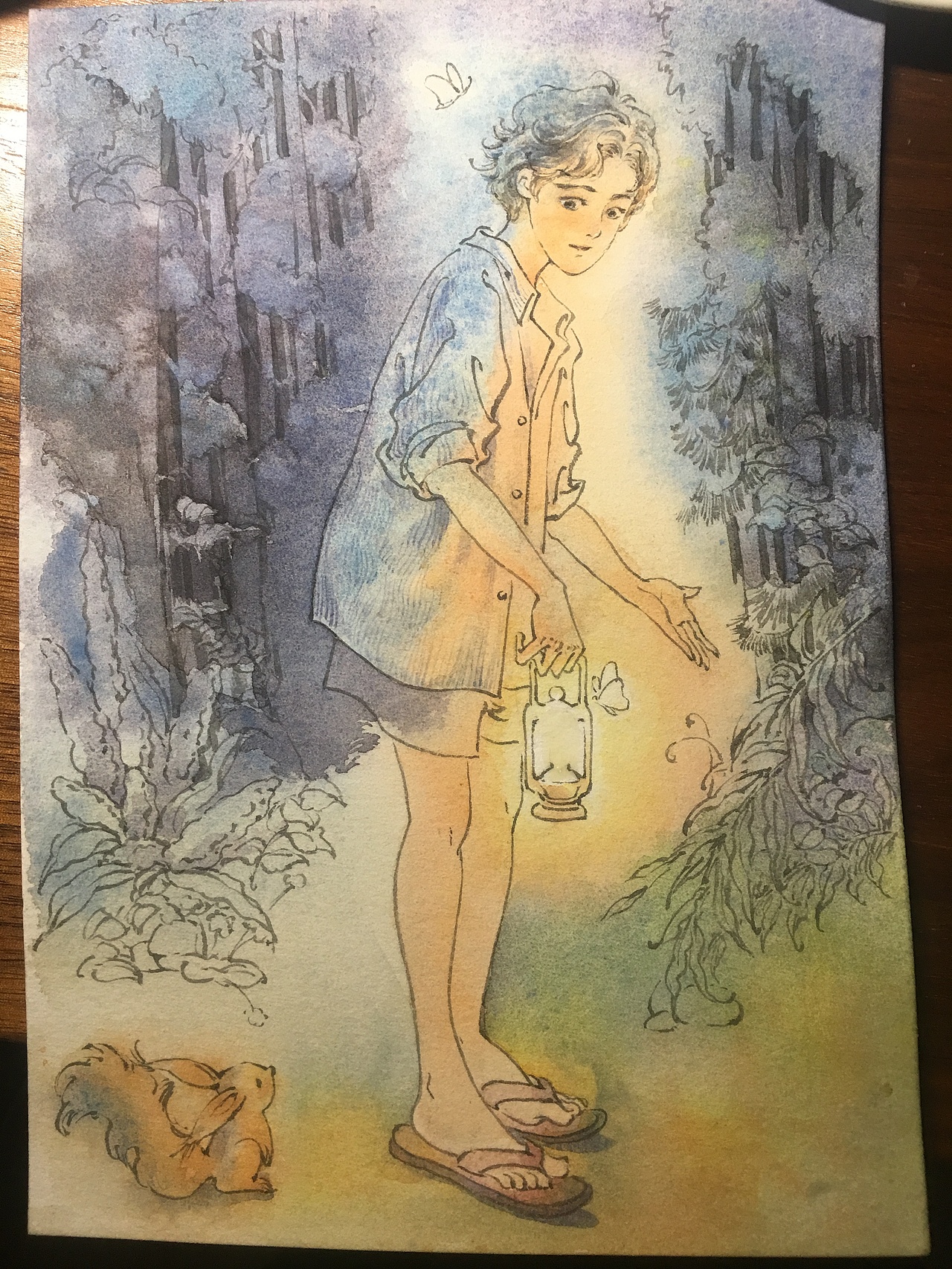 森林里的小确幸和一张月亮湖（图ZMjc2MDc1ODQ4） - 艺术插画 - 站酷设计师emmiliu原创素材 - 站酷ZCOOL