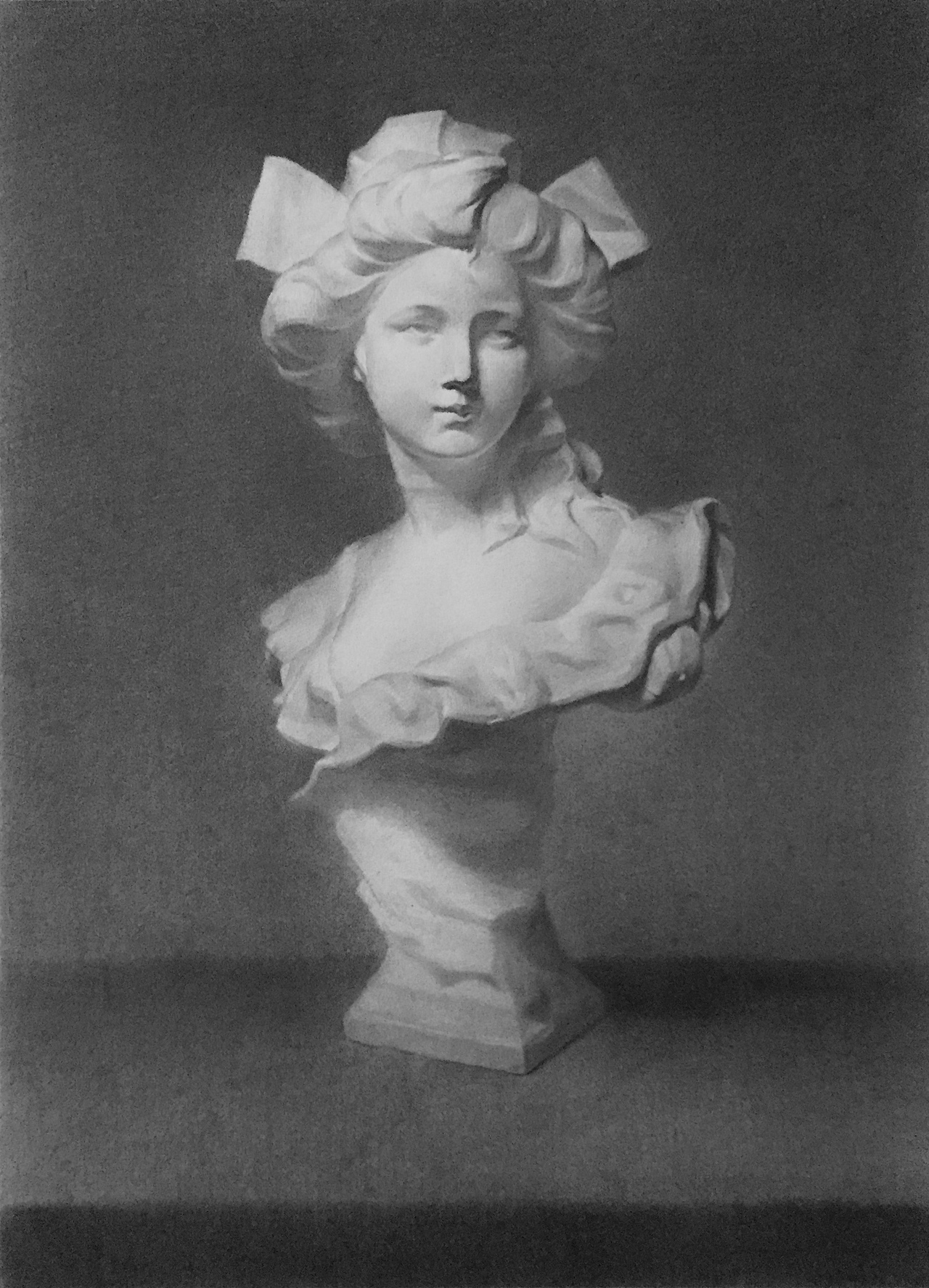 素描石膏像《少女胸像》