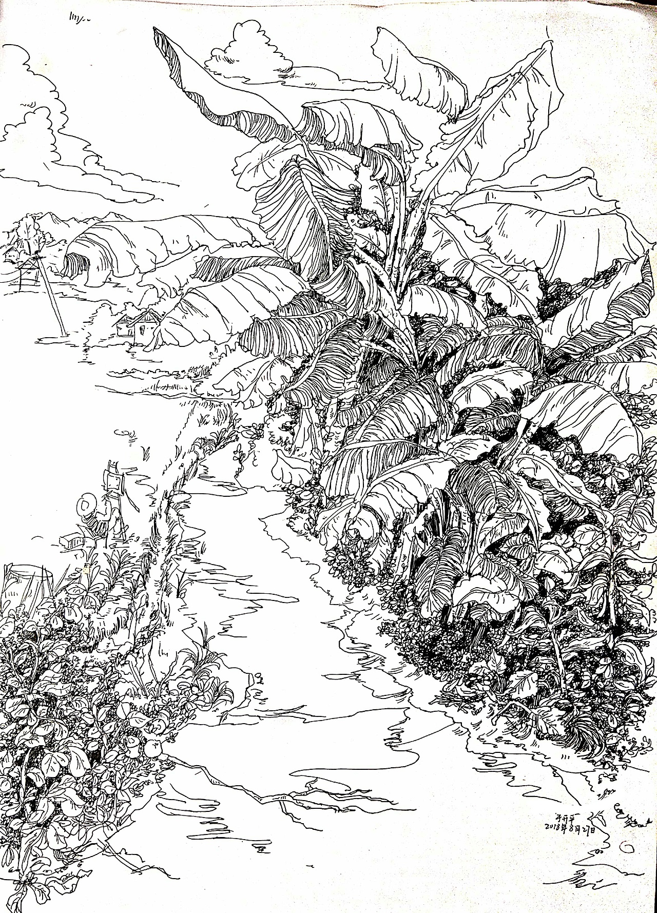 写生风景速写（图ZMTYyNjUzNTk2） - 绘画 - 站酷设计师八百里南乔原创素材 - 站酷ZCOOL