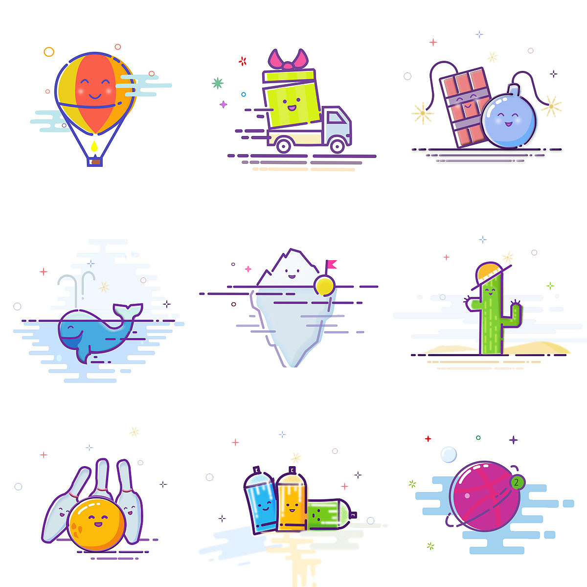 卡通小图标