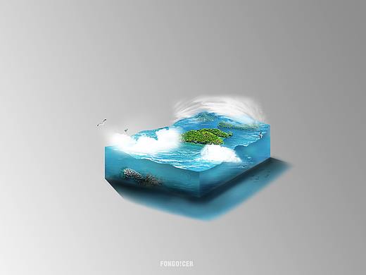 PS合成 迷你场景
