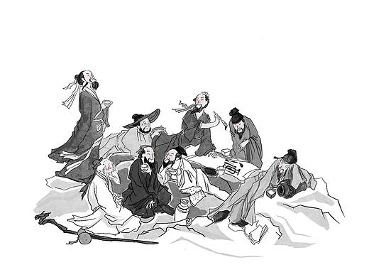 手绘插画茅台.赖茅不赖研究所|一壶美酒醉盛唐—李白篇