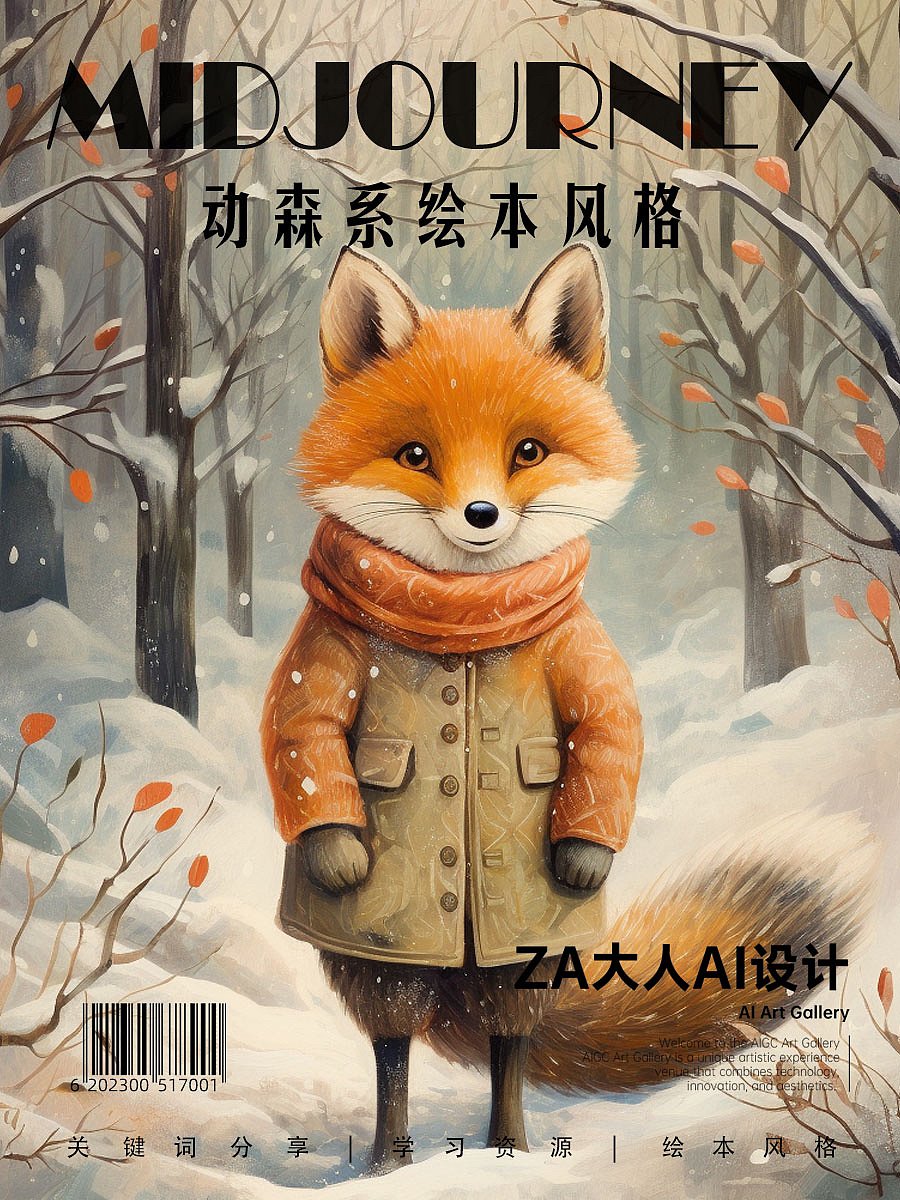 AI 艺术|动森系绘本风格