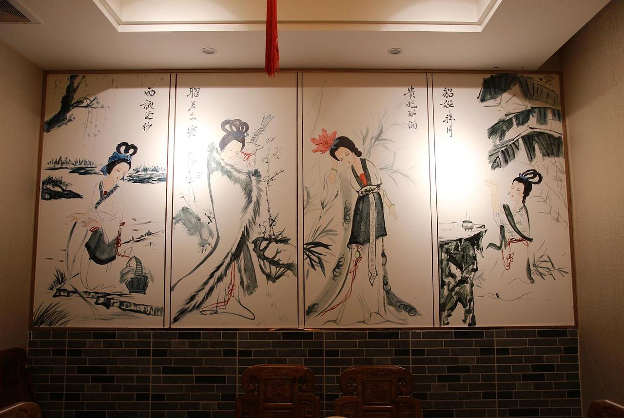 手绘墙绘餐饮墙绘 珠三角广州深圳墙绘案例
