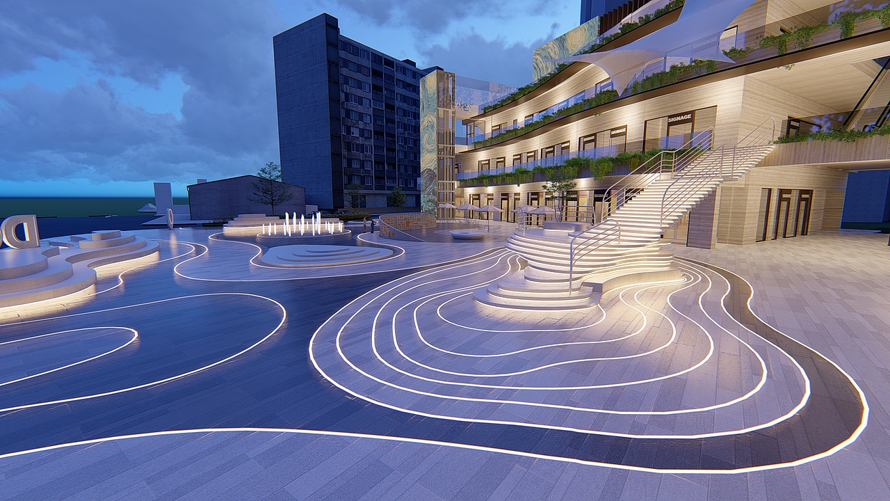 “梯田天梯”成都商业广场景观概念设计 | 景观设计（图ZMTg4MjU2MzQw） - 景观设计 - 站酷设计师足也空间设计原创素材 - 站酷ZCOOL