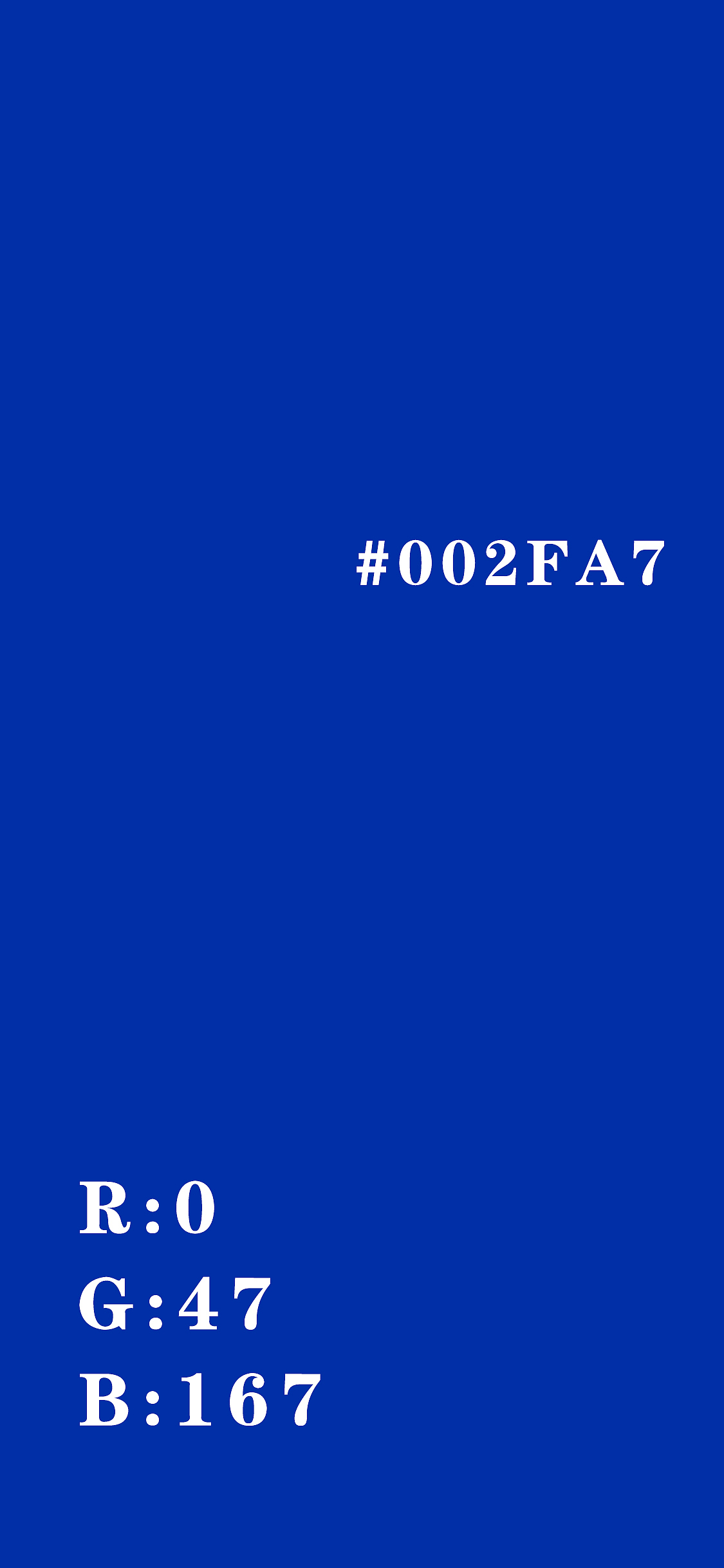 手机壁纸-克莱因蓝