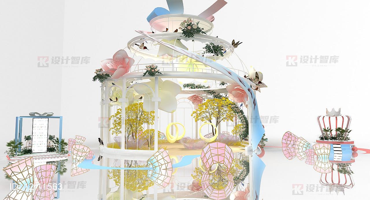 镂空城堡网红风创意大型美陈