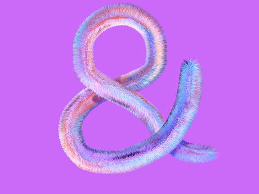 C4D：毛发文字&
