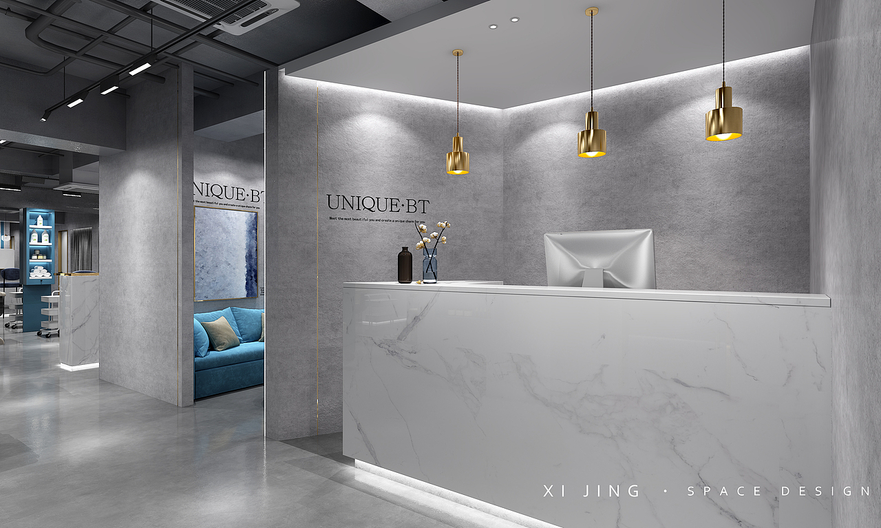 美容美发（图ZMjY0MTU3MTQ0） - 商业空间设计 - 站酷设计师观致空间设计原创素材 - 站酷ZCOOL