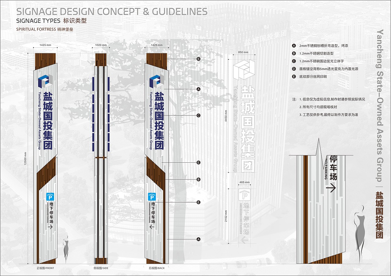 盐城国投大厦（办公 酒店 小区）导视系统 标识标牌设计  小区后期奉上 