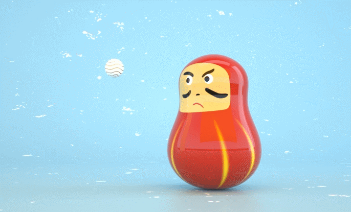 【重拾C4D系列】不倒翁 建模渲染 小动画（图ZMTI0NjczMzI0） - 动画/影视 - 站酷设计师雨若淋漓原创素材 - 站酷ZCOOL