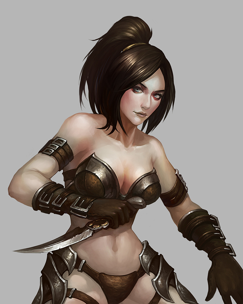 女刺客|插画|游戏原画|沈弢_原创作品-站酷zcool