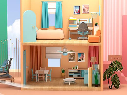 家装节的活动（个人主页-ZNTI3NzM3ODQ=） - 其他平面 - 站酷设计师六六米粒原创素材 - 站酷ZCOOL