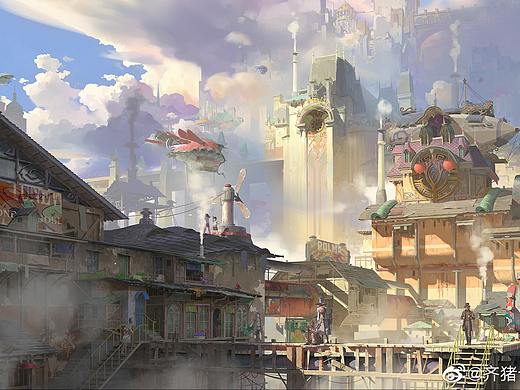齐猪老师作品+作画过程分享 