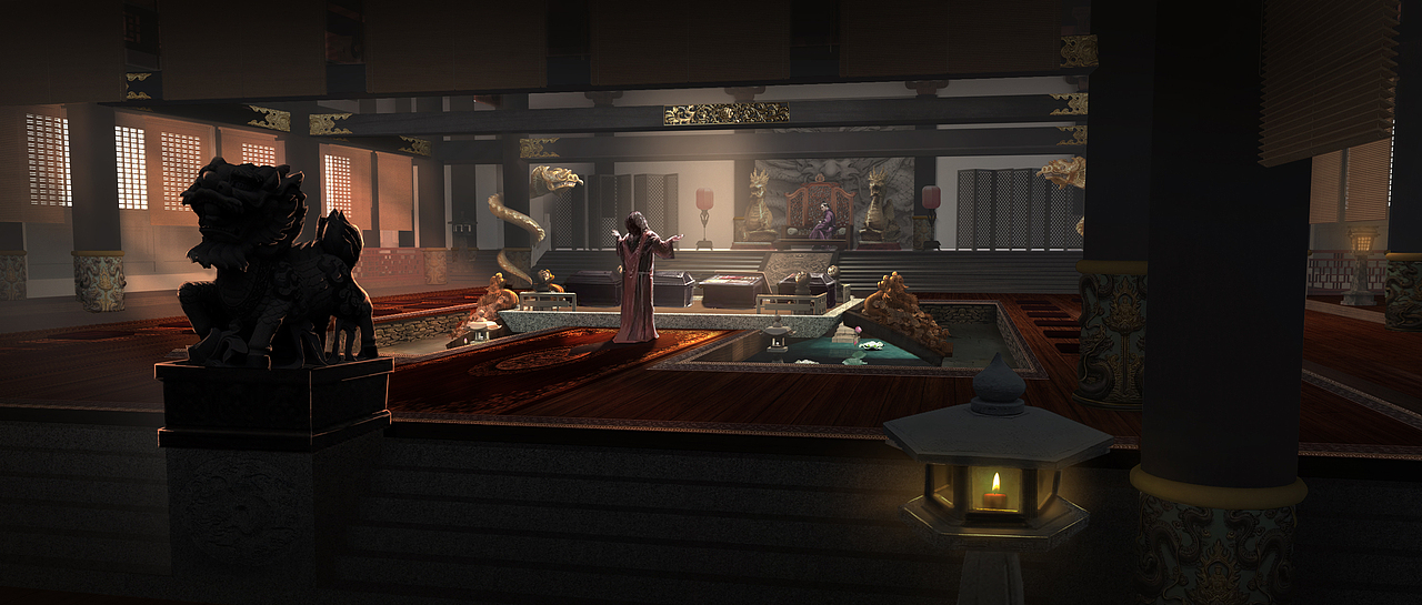 大殿（图ZMTkzNjMzNDMy） - 概念设定 - 站酷设计师戒糖僧原创素材 - 站酷ZCOOL