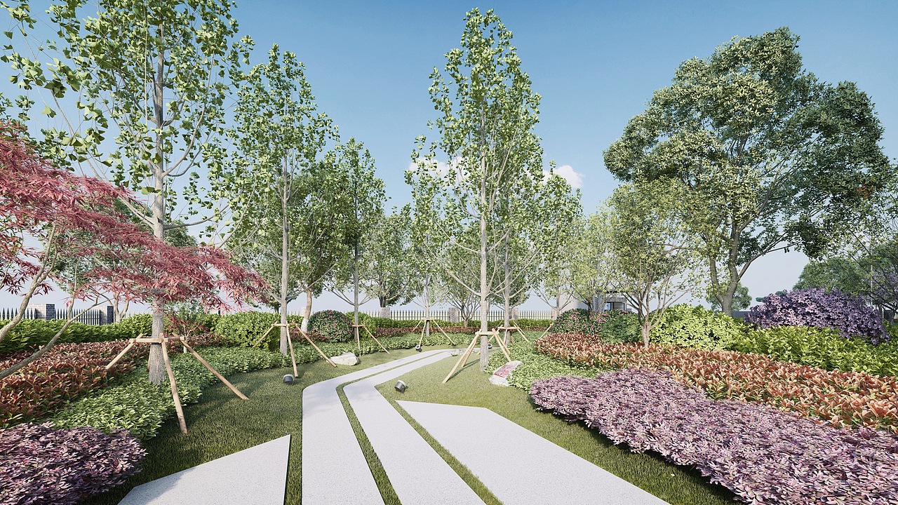 lumion11-某公安局总部景观 节点_景观设计_qlcd-站酷zcool