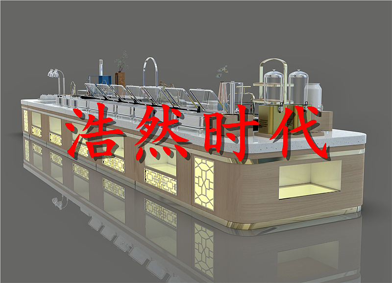 酒店折叠布菲台设备定制加工 大理石取餐台