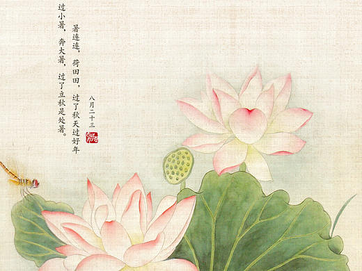 处暑海报