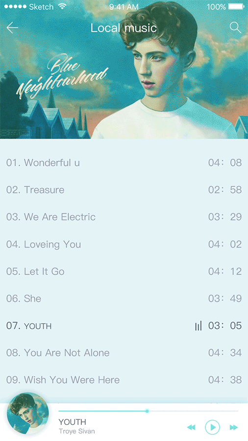 概念app Skull Music（图ZNzEzNjY1NjQ=） - APP界面 - 站酷设计师维他柠檬草原创素材 - 站酷ZCOOL