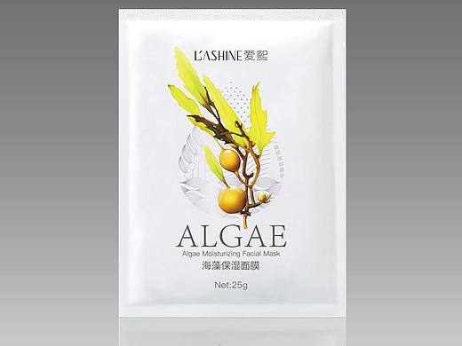 手绘海藻保湿面膜包装内袋设计