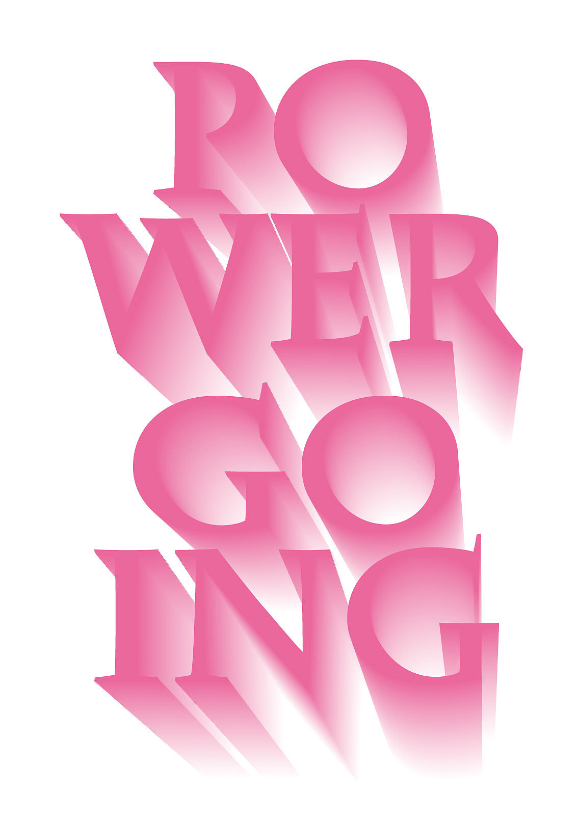 通过ai制作的透视效果文字海报