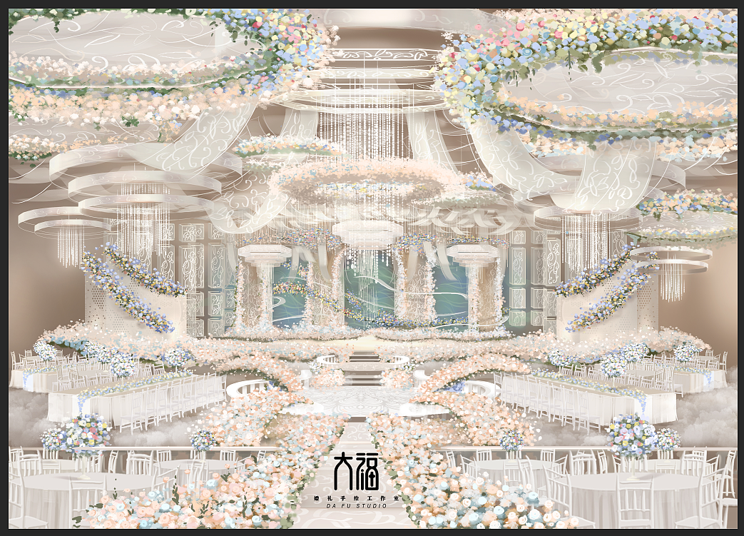 花海与蕾丝（图ZMTkyMTA4OTY0） - 舞台美术 - 站酷设计师大福周秦羽原创素材 - 站酷ZCOOL