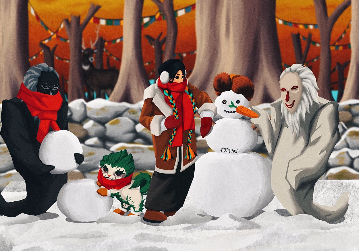 下雪了（图ZMzIyMjA5MjIw） - 创作习作 - 站酷设计师FURY1376原创素材 - 站酷ZCOOL