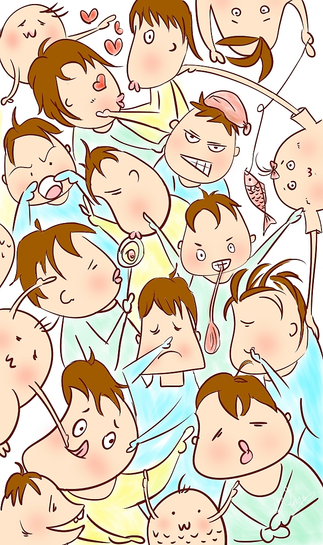 好多小胖子呀（图ZOTE0Mzc0ODg=） - 创作习作 - 站酷设计师oumega原创素材 - 站酷ZCOOL