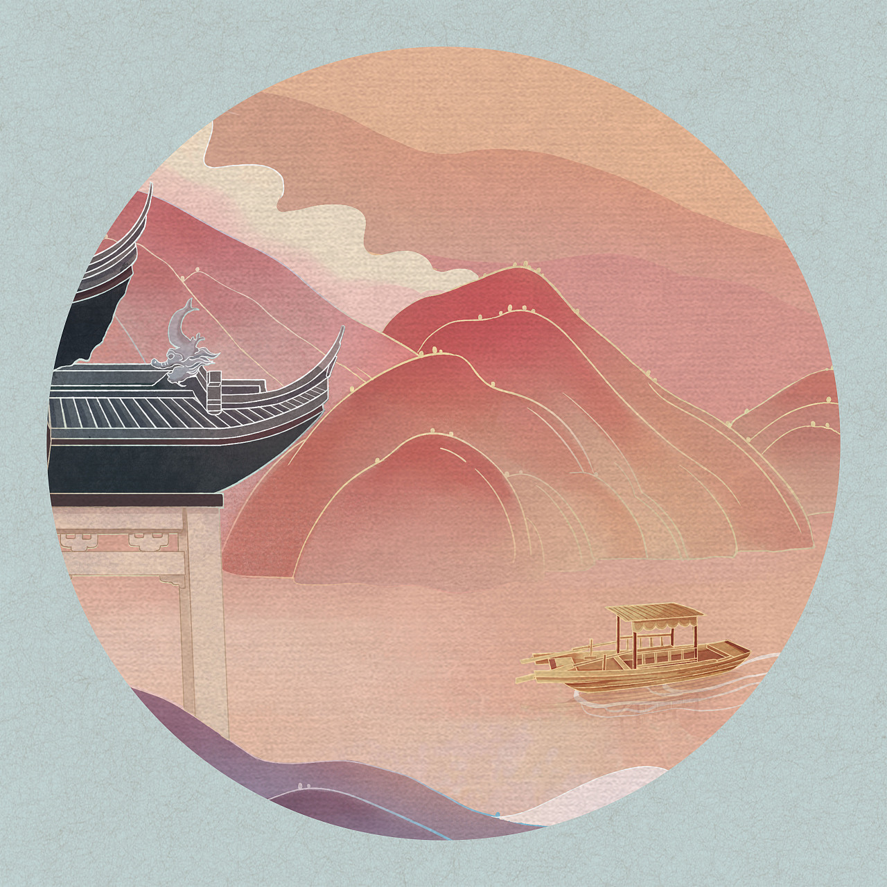 国风长卷插画|插画|商业插画|王阿俊 - 原创作品 - 站酷 (zcool)