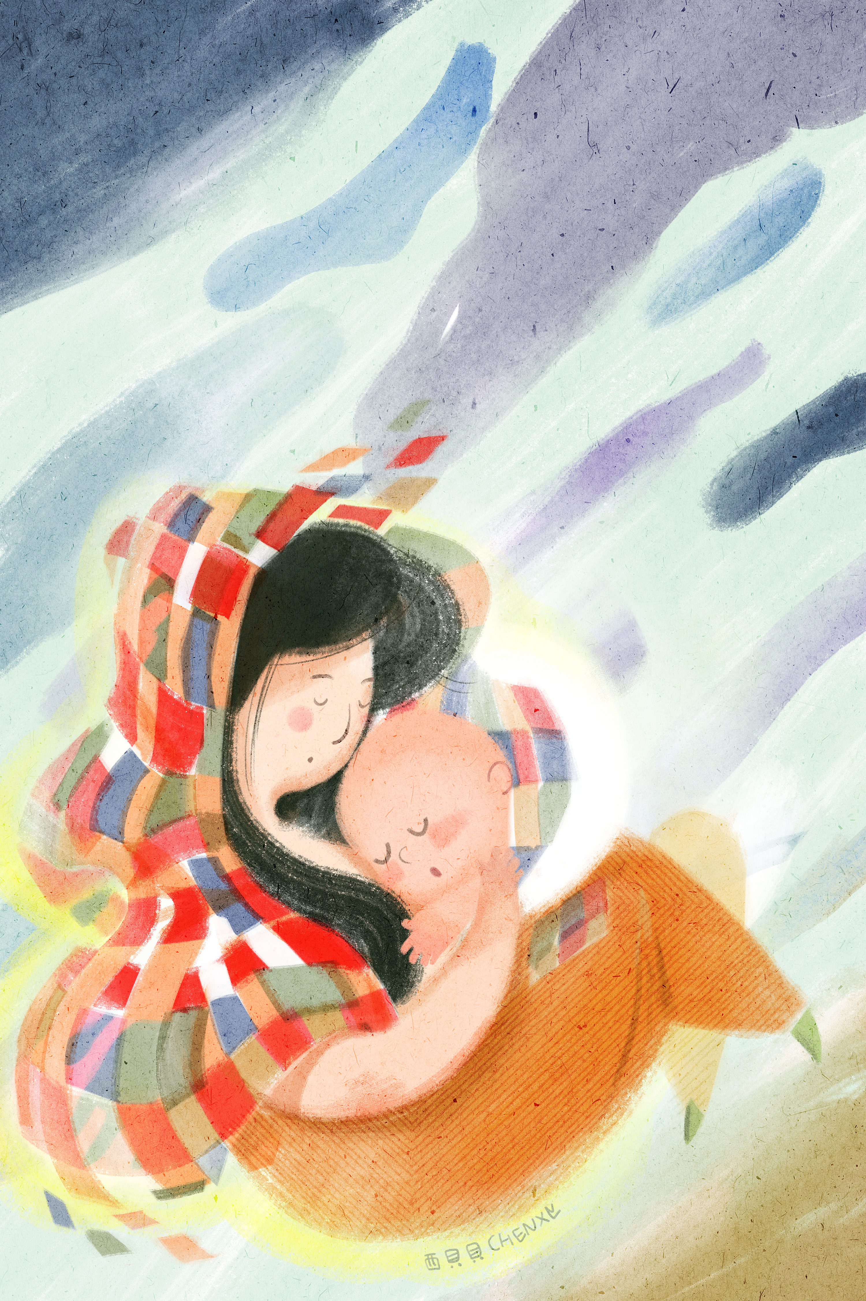 母亲节|插画|儿童插画|西贝贝chenxy - 原创作品 - 站酷 (zcool)
