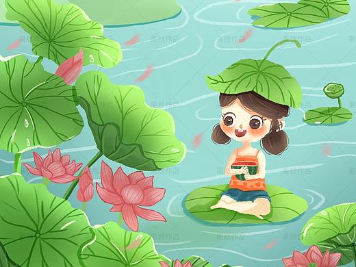 节气肌理插画