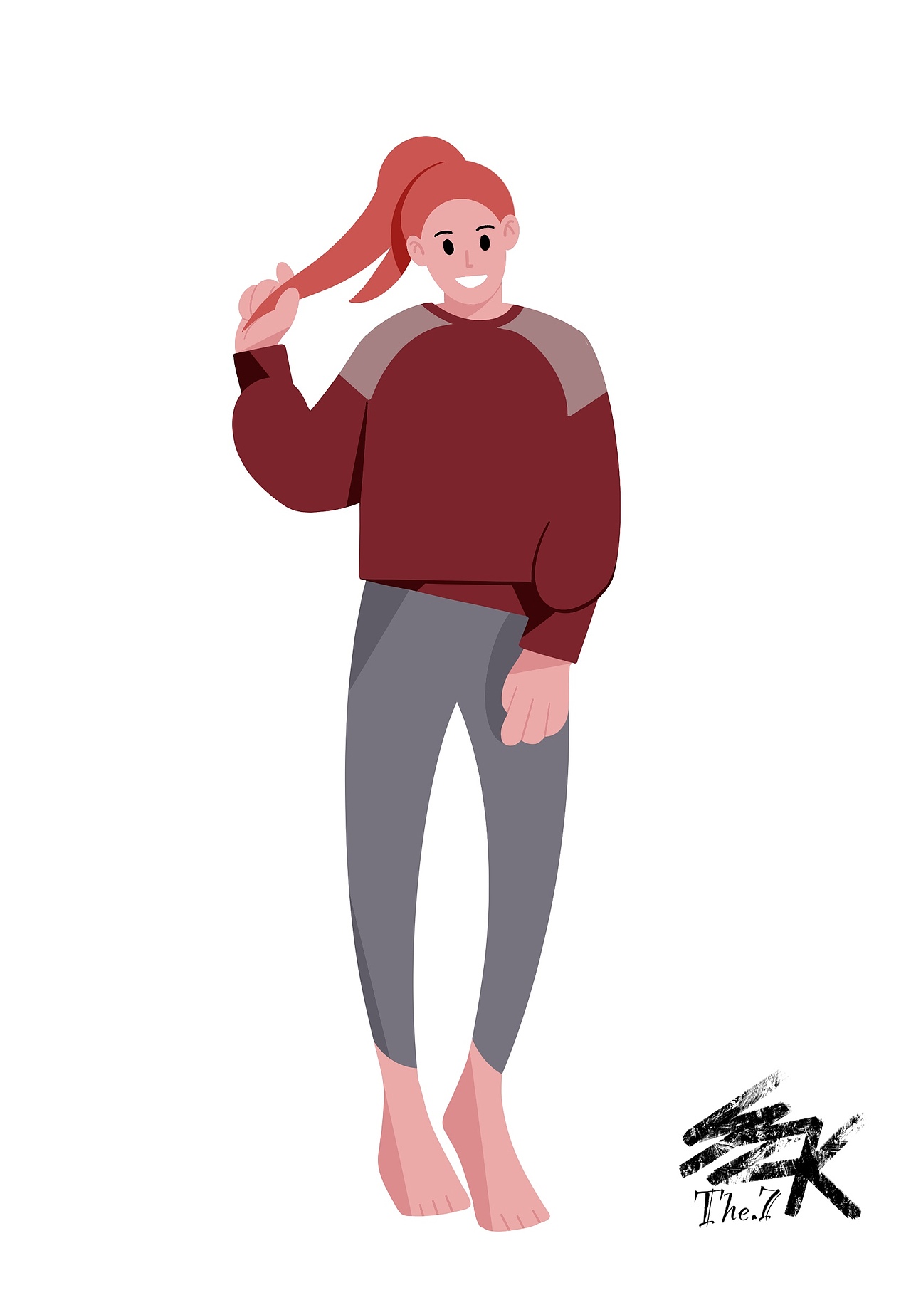 扁平风格人物练习（图ZMzExMzY1NzAw） - 商业插画 - 站酷设计师The7画师仔原创素材 - 站酷ZCOOL