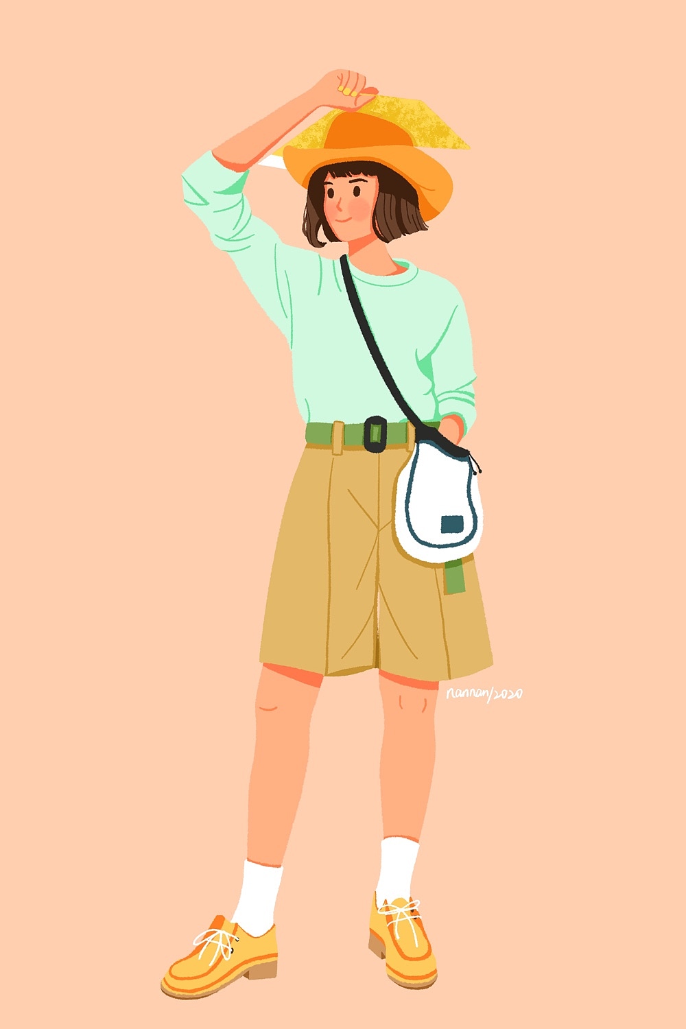人物插画-少女九张终于完成啦～画得很开心很尽兴～（图ZMjIyODk0MTM2） - 商业插画 - 站酷设计师nannan77原创素材 - 站酷ZCOOL