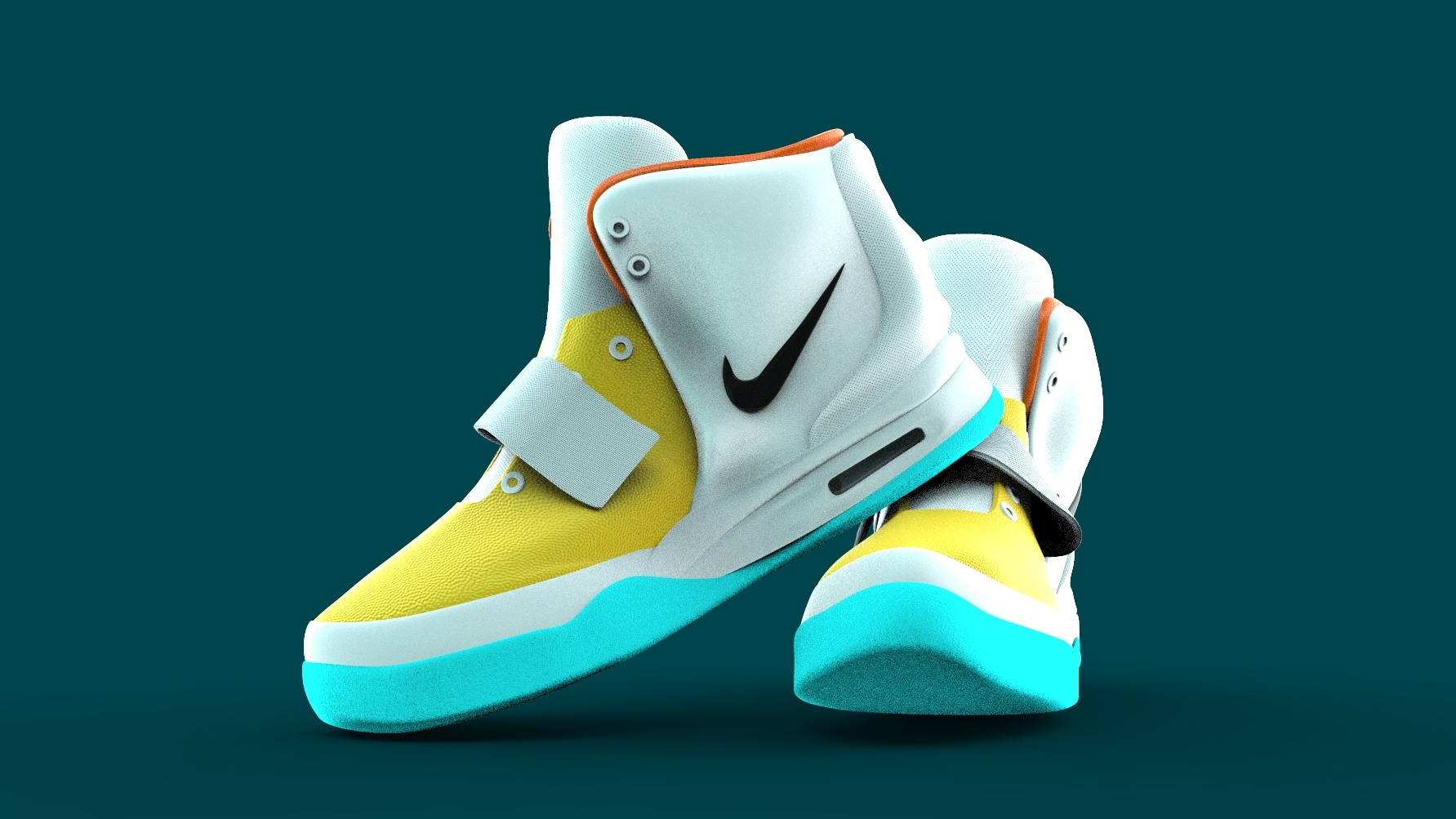 球鞋建模渲染-nike海报(二)