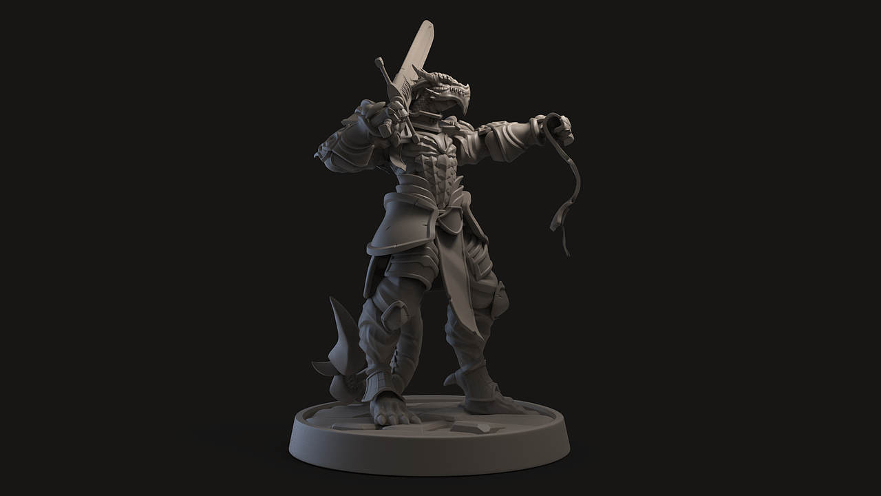 龙人骑士 Dragonborn Knight（图ZMjkwNTA0ODA4） - 人物/生物 - 站酷设计师谚语的谚原创素材 - 站酷ZCOOL