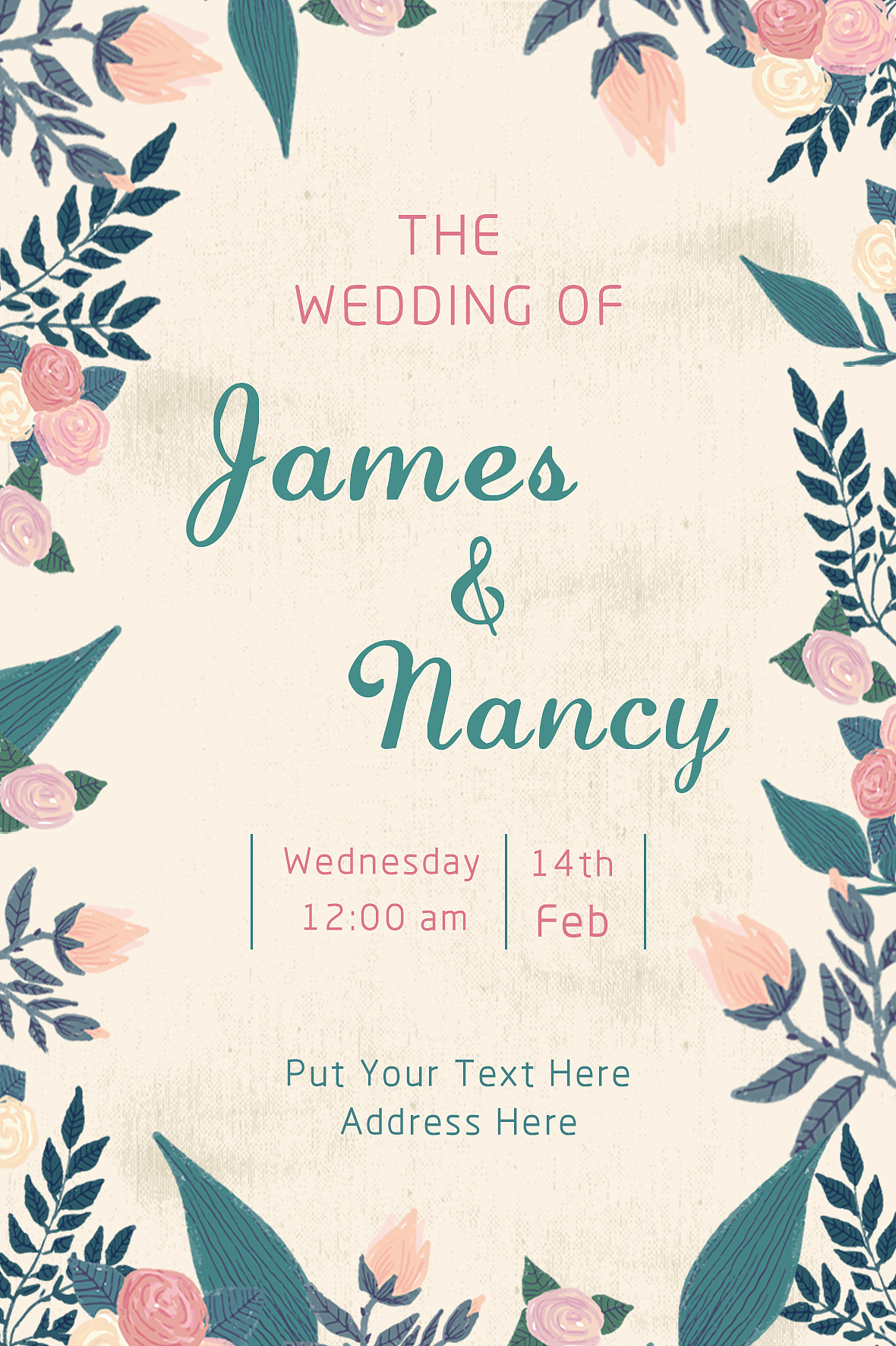 小清新婚礼贺卡邀请函插图|插画|插画习作|ydenise - 原创作品 - 站酷