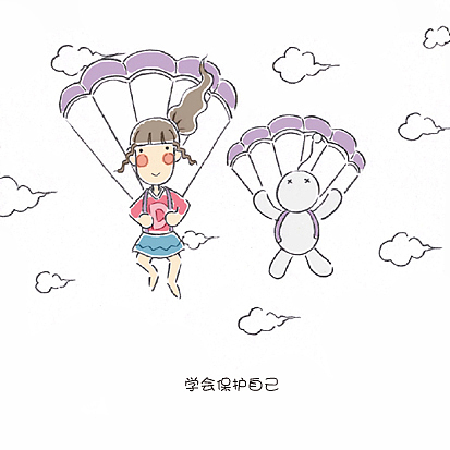 原创手绘q版哲理漫画系列-兜兜的故事