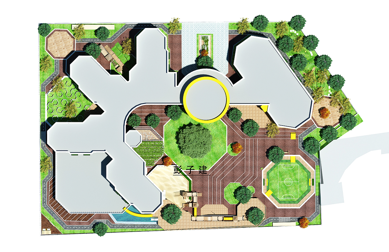 幼儿园设计（图ZMTMyMTc5ODk2） - 景观设计 - 站酷设计师彭子建原创素材 - 站酷ZCOOL
