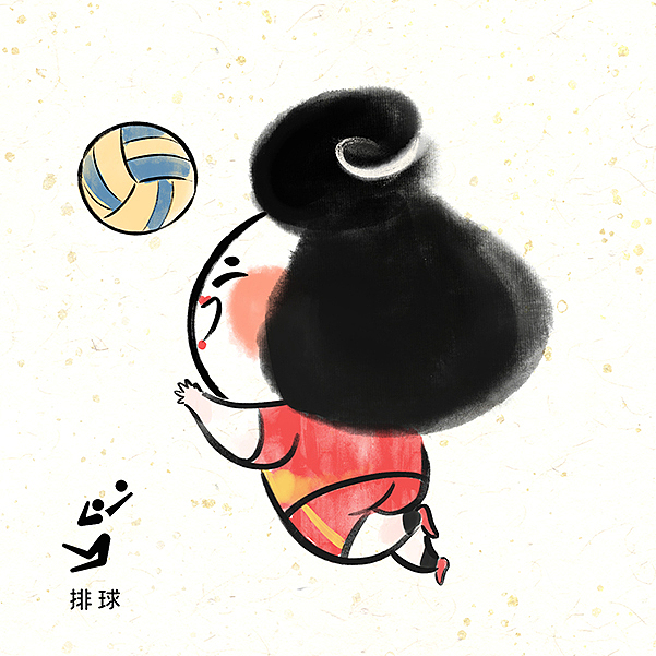 【唐妞】也来参加奥运会啦！（图ZMjY2MDE1NDEy） - 商业插画 - 站酷设计师二乔先生原创素材 - 站酷ZCOOL