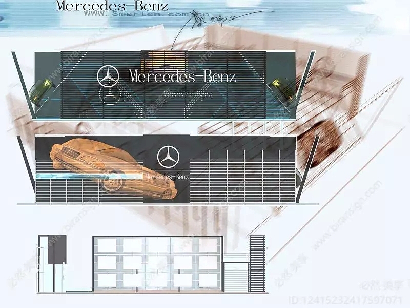 奔驰车展厅设计
