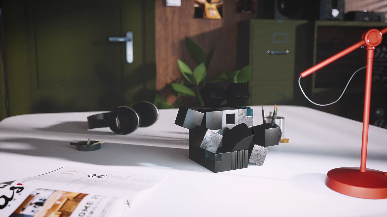 Polaroid宝丽来C4D动画oc渲染练习