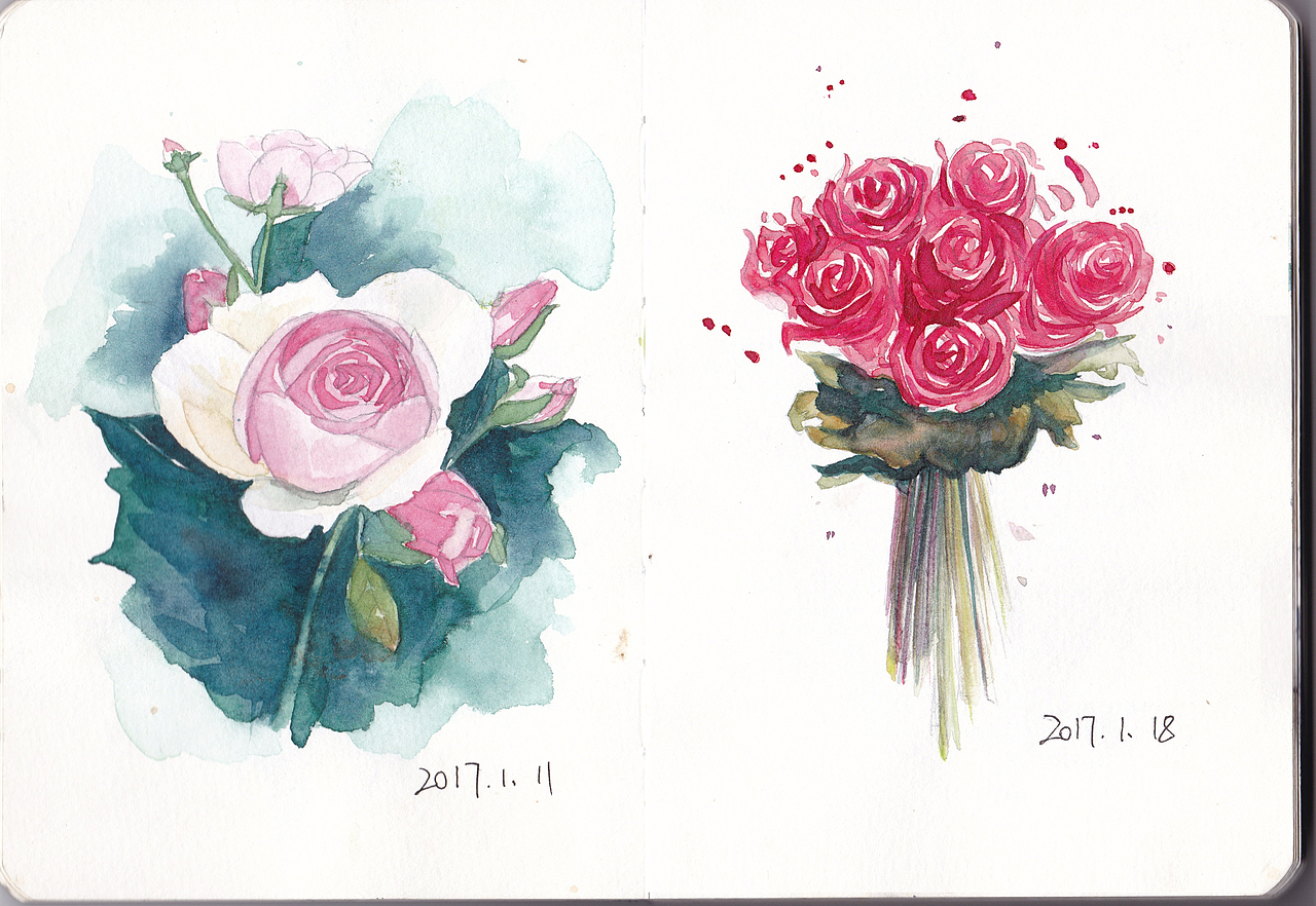 我的手绘练习本【二】（图ZODgxODMxMTI=） - 创作习作 - 站酷设计师利狗狗原创素材 - 站酷ZCOOL