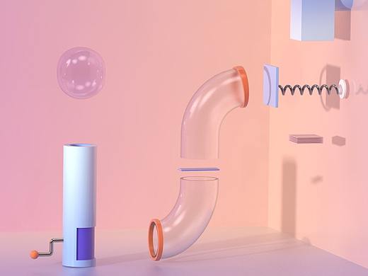 泡泡制造机Loop C4D动画作品