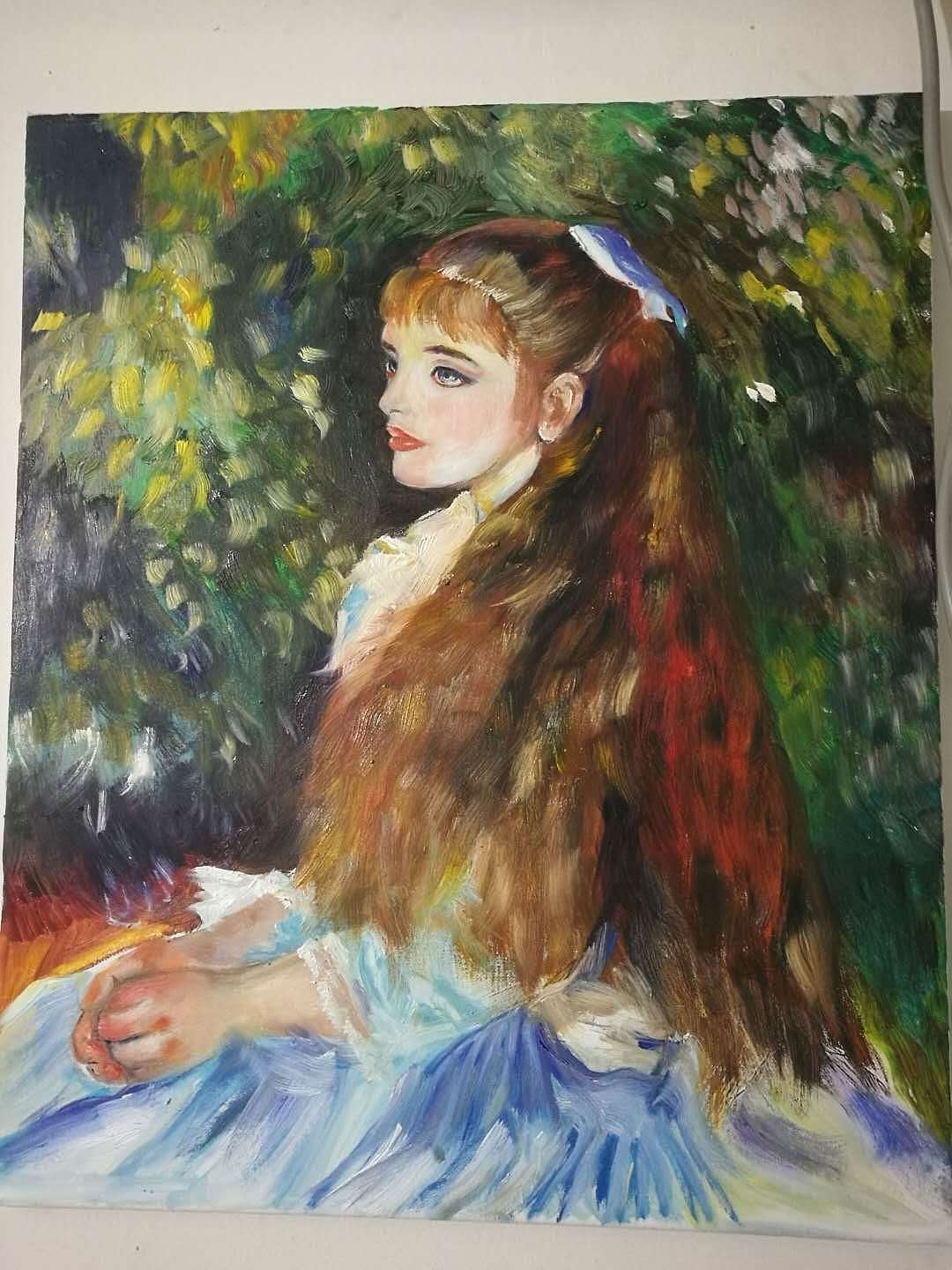 雷诺阿小艾琳,临摹