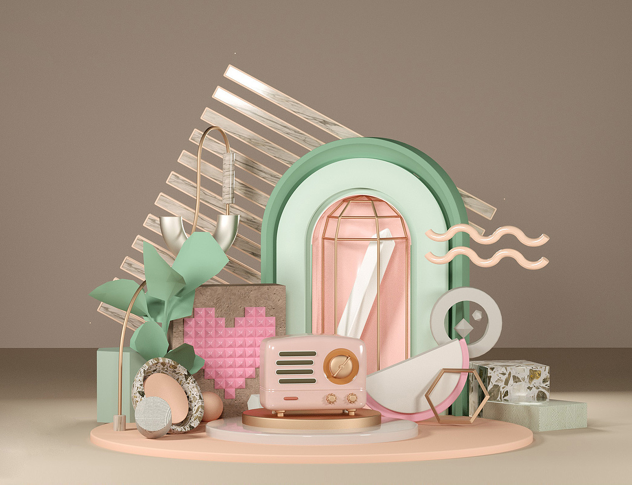 模型 C4D 白模 OC 渲染 練習(xí)（圖ZMTg4OTEzOTY0） - 產(chǎn)品 - 站酷設(shè)計師CC_L1原創(chuàng)素材 - 站酷ZCOOL