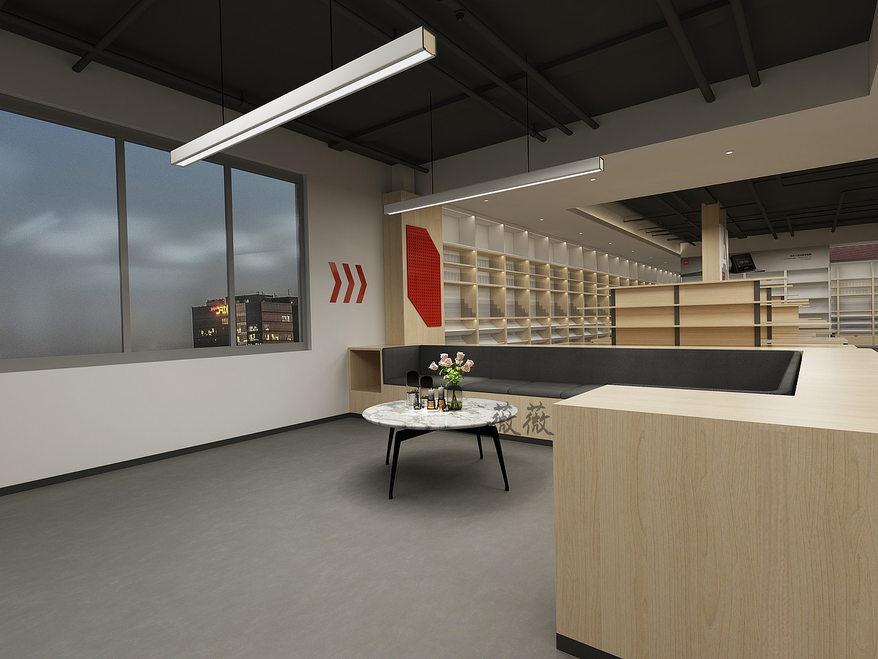 得力展示中心 有规有矩的排列展示